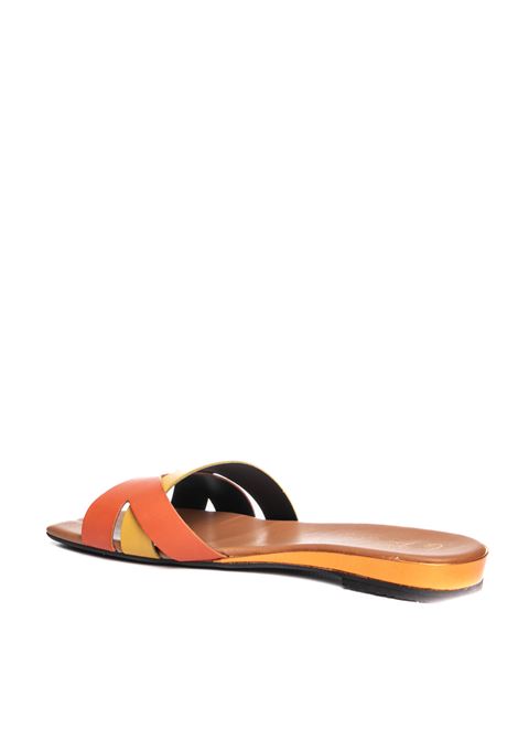 Ocher/orange delta sandal LE FOIE GRAS | DELTAVIT-ARANCIO